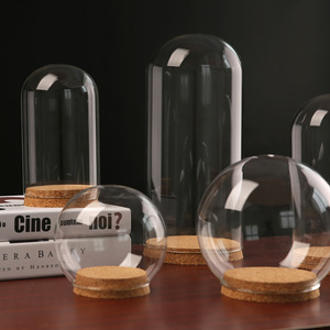 <span class=keywords><strong>Bouteille</strong></span> en verre avec bouchon en liège 15*<span class=keywords><strong>27</strong></span>+ pour fleurs éternelles, protection anti-poussière, figurine en argile polymère, laine feutrée - Product Image 4