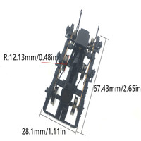Kits d'accessoires de Train électrique, 2 pièces, kit de construction, échelle 1:87