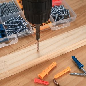 Baiguluo Drywall Anchors Kit 360Pcs Metric Self Tapping Screws Expansion Tubes Rubber Plugs For Fixed General Industry Use - Product Image 1