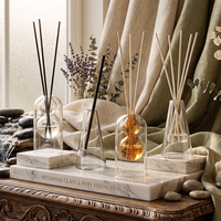 Offre Spéciale 50ml 100ml 250ml ambre Verre Diffuseur Bouteille En Gros Récipient D'huile Essentielle