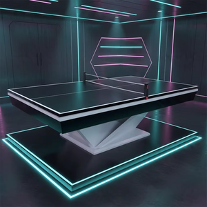 Mesa <span class=keywords><strong>de</strong></span> <span class=keywords><strong>Billar</strong></span> <span class=keywords><strong>de</strong></span> Lujo Moderna <span class=keywords><strong>de</strong></span> 7 y 8 Pies con Luz LED, Fabricada en Madera Sólida con Cajón y Tablero <span class=keywords><strong>de</strong></span> Tenis, para Villas, Venta Directa <span class=keywords><strong>de</strong></span> Fábrica 2026 - Product Image 2