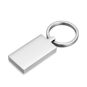 Yiwu Aceon स्टेनलेस स्टील उच्च गुणवत्ता मोटी वर्ग टैग रिक्त Metaza आयताकार भारित कुंजी श्रृंखला - Product Image 5