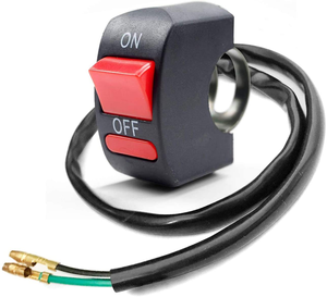 Botón de encendido/apagado Universal de 12V CC para motocicletas, bicicletas, interruptor de apagado de faros LED U5 U7 U2, interruptor de manillar de plástico duradero - Product Image 1