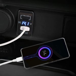 Charge rapide 3.0 & PD USB C double port USB chargeur prise adaptateur secteur pour ancienne Toyota - Product Image 6