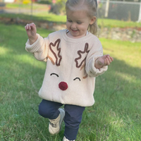 Suéter de Bebé Personalizado con Nombre Bordado a Mano, Suéter de Punto con Nombre de Bebé Personalizado, Regalo de Cumpleaños para Niño, Suéter de Bebé Bonito de Punto
