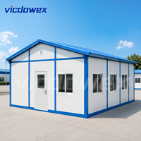 VICDOWEX Maison préfabriquée contemporaine de type T personnalisée pour camp de construction, bureau et logement des travailleurs