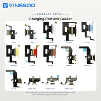 Câble flexible de charge pour iPhone X, connecteur de dock de remplacement pour les séries X XR XS XSM, couleur assortie pour la réparation de téléphones mobiles, adaptateur