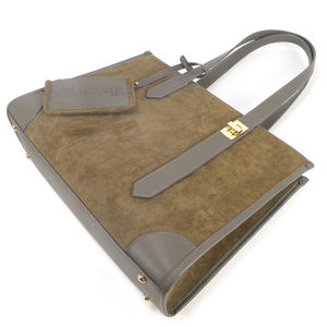 กระเป๋าโท้ทหนัง PU สไตล์หนังกลับ <span class=keywords><strong>ความ</strong></span>จุขนาดใหญ่ สะพายไหล่หรือถือได้ เหมาะสำหรับงานออฟฟิศ ใช้ในชีวิตประจำวัน ขายปลีก-ขายส่ง - Product Image 3