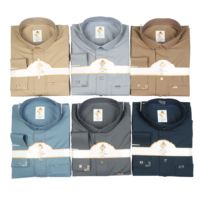 Nouvelle tenue décontractée pour hommes musulmans avec col montant, manches longues, couleurs et tailles variées pour hommes Jubba Thobes