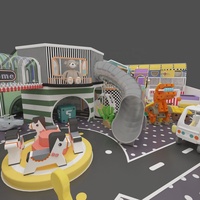 Chine Piscines à balles mécaniques Naughty Castle Mark Équipement de terrain de jeu intérieur doux Toboggans pour enfants Aire de jeux intérieure en plastique