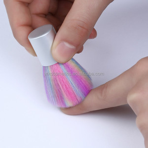 Brosse de nettoyage professionnelle pour nail art, manche en nylon doux, poils en nylon à virole sertie, brosse personnalisée pour salon de manucure, pour nettoyer la poussière - Product Image 6
