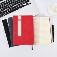 Carnets de notes en cuir reliés rigide A5 avec logo personnalisé, 100 feuilles pour fournitures d'écriture, bande élastique, lignés, cadeau pour les étudiants et les professionnels