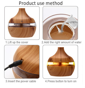 Household <strong>Mini</strong> Wood-grain Humidificador Ultrasonic Aromatics LED Color Changing air Humidifier Aroma Essential <strong>Oil</strong> <strong>Diffuse</strong> - Product Image 6