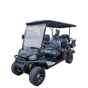 Nuovo Design <span class=keywords><strong>Golf</strong></span> Cart Elettrico da Caccia Fuoristrada Nero con Pneumatici da 14 Pollici, <span class=keywords><strong>6</strong></span> Posti, Batteria al Litio 72V, Mini Auto Elettrica all'Ingrosso - Product Image 6