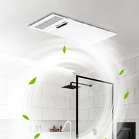 Chauffe-eau combiné pour salle de bain avec ventilation et éclairage - Chauffe-ventilateur de plafond tout-en-un pour usage domestique