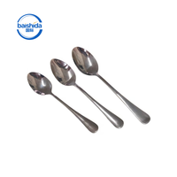 Cuillères élégantes en acier inoxydable à long manche, finition miroir, cuillères à café pointues pour les cadeaux de mariage, la restauration et les traiteurs