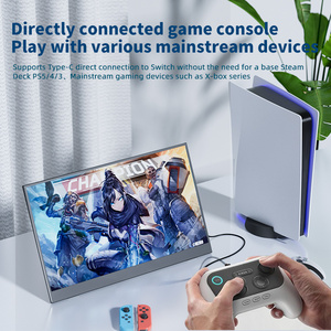 Monitor Portátil para Juegos de 17.3 Pulgadas, 60Hz/144Hz, FHD, Tipo-C, con Soporte Integrado, HDR, Altavoces Duales, Monitor Externo para Laptop, <span class=keywords><strong>PS5</strong></span>, Switch - Product Image 2