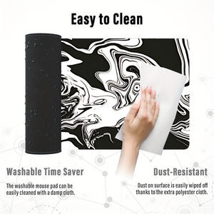 Meilleur rapport qualité-prix XXL Tapis de bureau confortable en tissu doux pour bureau partagé Stable Antidérapant Silencieux Glisse en douceur - Product Image 5