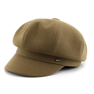 Gorra de moda de otoño e invierno con diseño de colores sólidos personalizados al por mayor, Boina de estilo francés, sombrero para mujer, venta al por mayor de 2017 - Product Image 4