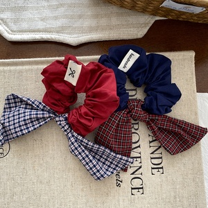 אופנה משובץ bowknot scunchies עבור בנות תינוק חמוד מתוק חמוד שיער אלגנטי לילדים אביזרי שיער - Product Image 3