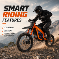 Moto tout-terrain électrique 1500W pour adultes, vitesse maximale de 65 km/h, avec batterie lithium 60V SL-X1