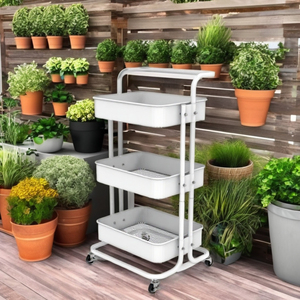 Nouveau Meuble de Rangement Multifonctionnel Lumetal Vietnam sur Pied pour Salon, Haute Qualité, Design Minimaliste Haut de Gamme, Mobile à Trois Niveaux - Product Image 4
