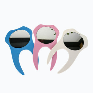 Dental <b>Mirror</b> Portable Clear Oral Examination Tool For Dental Clinic Use Blue Pink <b>White</b> - Product Image 4
