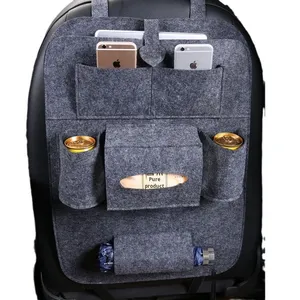 Sac de <span class=keywords><strong>rangement</strong></span> pour siège de voiture, sac suspendu en feutre, boîte de <span class=keywords><strong>rangement</strong></span> lavable, accessoires intérieurs de voiture, <span class=keywords><strong>rangement</strong></span> de supermarché - Product Image 5