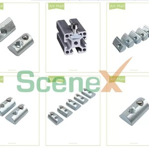 Pince de fixation solaire en aluminium avec trou fileté pour système de support photovoltaïque, traitement de surface par sablage - Product Image 2