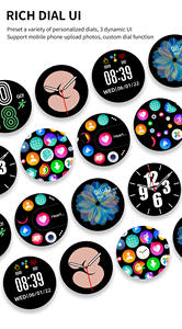 Smartwatch Rotondo Kw10C Kw19 per Uomo e Donna, Orologio Intelligente T2 per Android e iOS, Elettronica, Orologio Smart, Tracker Fitness, Orologio da Polso - Product Image 4