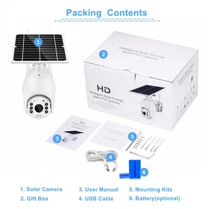 S10 Wireless Solar Powered Ubox 4G 360 PTZ Outdoor IP Cameras PIR Sensor WIFI CCTV <b>Battery</b> With SIM Card Solar <b>Camera</b> S10 Solar - Product Image 6