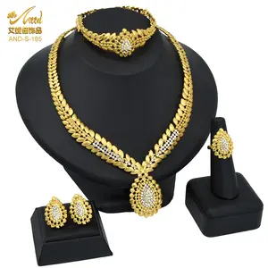 Conjunto de joias artificiais internacionais de moda hifive, joias de noiva, joias de estilo Bollywood, acessórios de cabelo e anéis