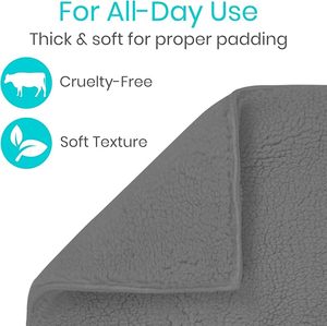 Custom Wheelchair Sheepskin Seat and Backrest Cover for Pressure Relief, Faux Fur Pad for Seniors Medical Supplies - Product Image 2