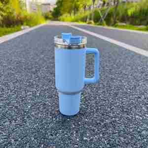 2024 <b>Hot</b> Sale Vacuum Insulated Travel Mug Custom Logo 40 oz Tumbler Cup With Handle Stainless Steel Bulk Price - Product Image 6