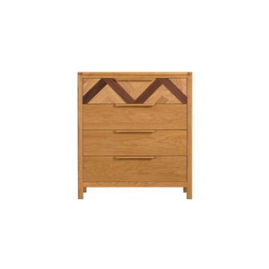Collection MARS Armoire Tallboy en bois massif de chêne/pin/acacia pour meubles de salon - Product Image 1