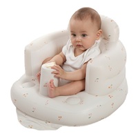 Siège d'apprentissage gonflable pour bébé VFUN V09, sans BPA, en PVC souple, canapé de soutien pour nourrisson, chaise portable pour bébé avec porte-gobelets, 3-30 mois