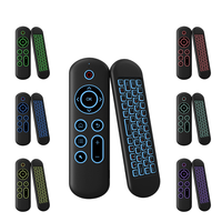 M5 Air Mouse BT 2.4G Double modèle Rétro-éclairage Infrarouge Intelligent TV Télécommande Utilisation pour Android Set-top Box