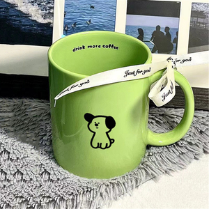 11oz Custom logo Cream White Ceramic Mug Sublimation Coffee Mug - Product Image 2