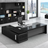 Ensemble de chaises de bureau exécutif Simple moderne grand directeur bureau de président panneau en bois massif Style luxe pour