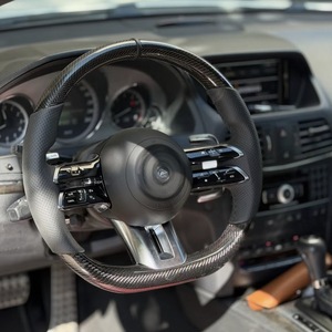 Cuir véritable pour volant de voiture sport GLE/GLS, boutons multifonctions, livraison directe d'usine pour <span class=keywords><strong>Mercedes</strong></span> - Product Image 5