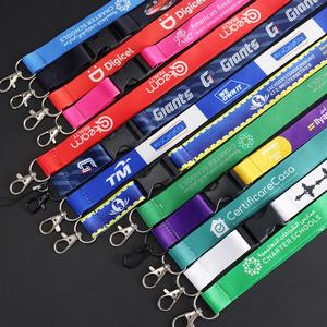 Factory Direct Sale High Quality Custom Sublimation Print Key Chain <b>Polyester</b> <b>Lanyard</b> Car Wristlet Strap Keychains - Product Image 1