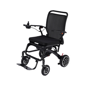 Silla de ruedas ultraligera de fibra de carbono plegable motorizada eléctrica portátil - Product Image 4