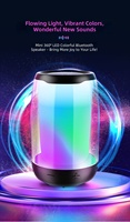 Haut-parleur de table portable en plastique de haute qualité, Bluetooth 5.1, karaoké, batterie, AUX, éclairage RGB, commande vocale, pour fêtes à domicile