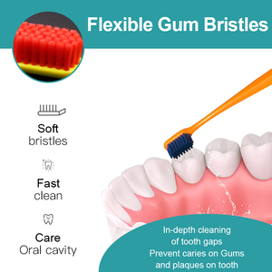 Cepillo de dientes de cerdas suaves <span class=keywords><strong>JSM</strong></span> 108 para adultos, dentista, recomendado, 3000 - Product Image 2