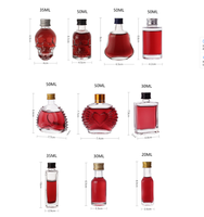 Botol Minuman Alkohol/Jus/Minuman Keras Kaca Mini 50ml Grosir Baru 2022 dengan Tutup Sekrup untuk Dijual