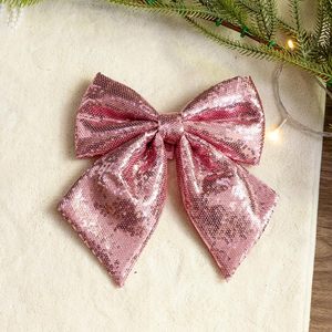 Xmas Tree Party Front Door Decor Glitter Sparkly Christmas <b>Bows</b> <b>Large</b> Glitter Christmas <b>Bows</b> Sequin Christmas Tree <b>Bow</b> - Product Image 3