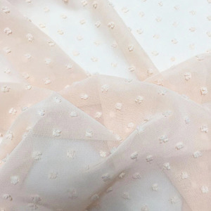Abaya – tissu de corde tissé 100% polyester en mousseline de soie, tissu jacquard à pois pour robe et vêtement, nouvel arrivage - Product Image 3