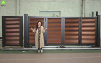 Ne laissez pas l'espace vous limiter. Barrière pliante en alliage d'aluminium avec modélisation 3D Conception écologique pour une utilisation résidentielle