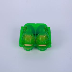 4 Cells One-piece Clamshell Disposable Household Kitchen Refrigerator Fresh-keeping PET <b>Plastic</b> Egg <b>Tray</b> Free Samples - Product Image 2
