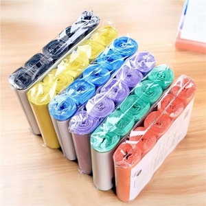 5 rouleaux, 1 paquet de 100 sacs poubelles jetables pour la maison, sacs de rangement pour la cuisine, sacs à déchets, sacs en plastique - Product Image 1